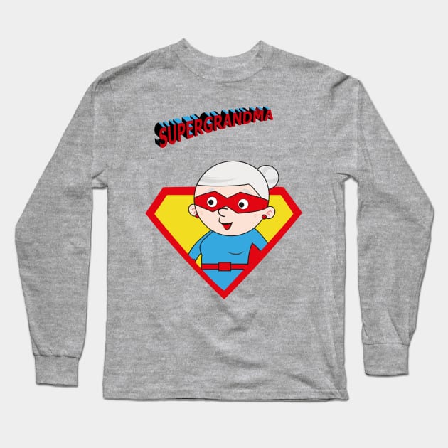 Super Grandma 3 Long Sleeve T-Shirt by grafart